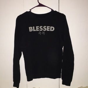 Black Kendall and Kylie Blessed Sweater